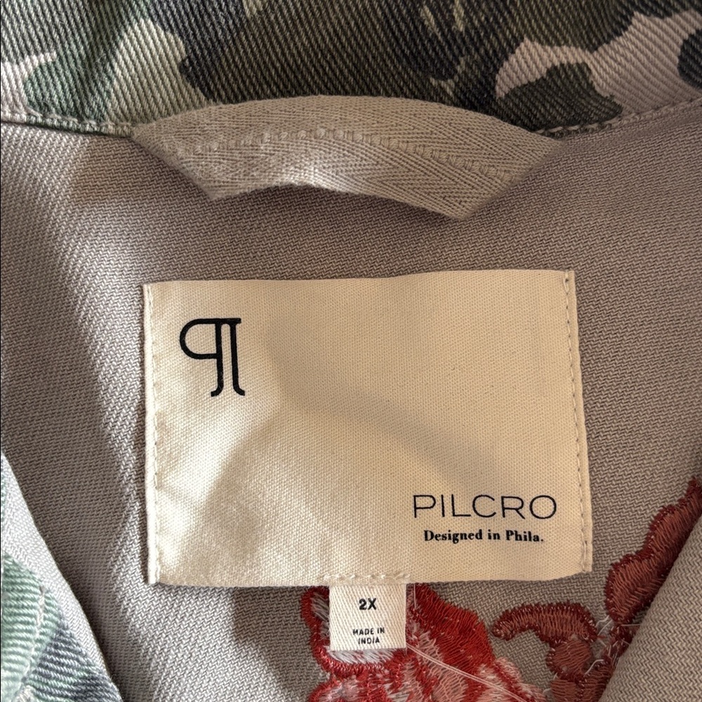 Pilcro Embroidered Utility Jacket Anthropologie - Picture 6 of 15